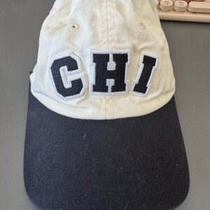 Kids' Cream and Black CHI Baseball Cap